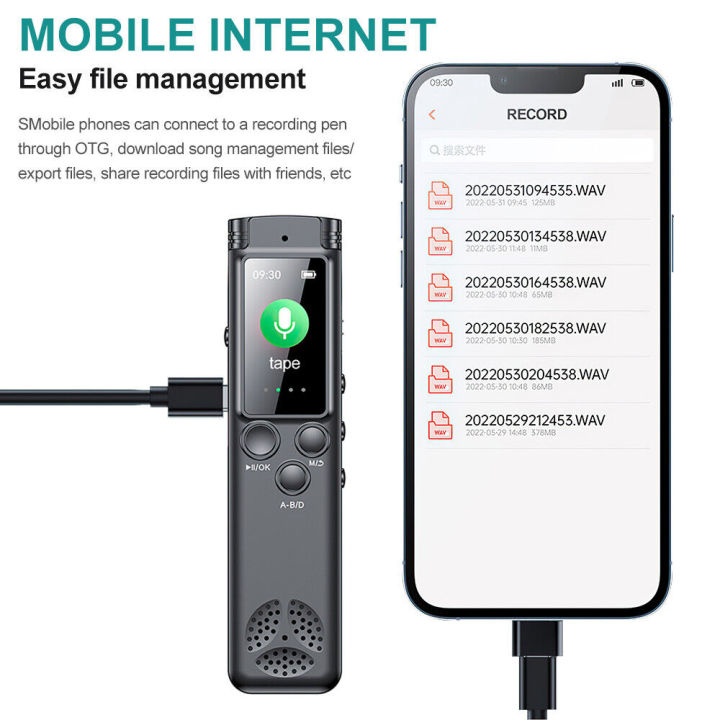 Rechargeable%20Voice%20recorder%20Easy-to-use%20High-capacity%20Compact%20Digital%20recorder%2064GB%20Portable%20Audio%20recorder%20for%20Lectures%20-%20Image%207