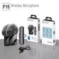 F15-2 New 2Mic Special Wireless Portable Microphone Reduction Reverb Mobile Phone Live Microphone. 