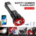 Super Bright Rechargeable Hammer LED Handheld Flashlight Portable Spotlight 4 Mode New. 
