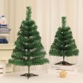 Mini With LED Light Artificial Christmas Tree Bow knot Pine Cone Tabletop Xmas Tree Handmade 45CM Desktop Pine Christmas Tree Table Ornament.