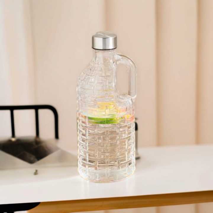 Transparent%20Set%20of%201%20pcs%20Clear%20Glass%20Milk%20Bottles%20with%20Airtight%20Cap,%20Handle,%201%20Liter%20-%20Image%203