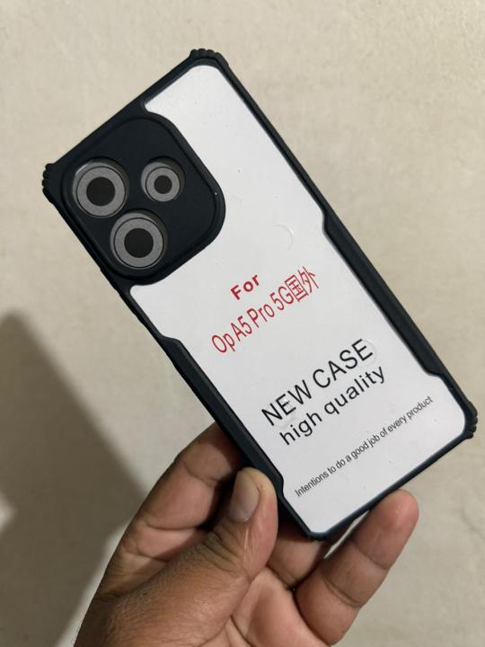 For OPPO A5 PRO 5G Xundd Hard Clear Acrylic Shockproof TPU Bumper Mobile Phone Case Back Cover