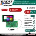 7-inch 1024 * 600 8P interface Guangzhou Dacai intelligent voice recognition control interactive series LCD display screen. 