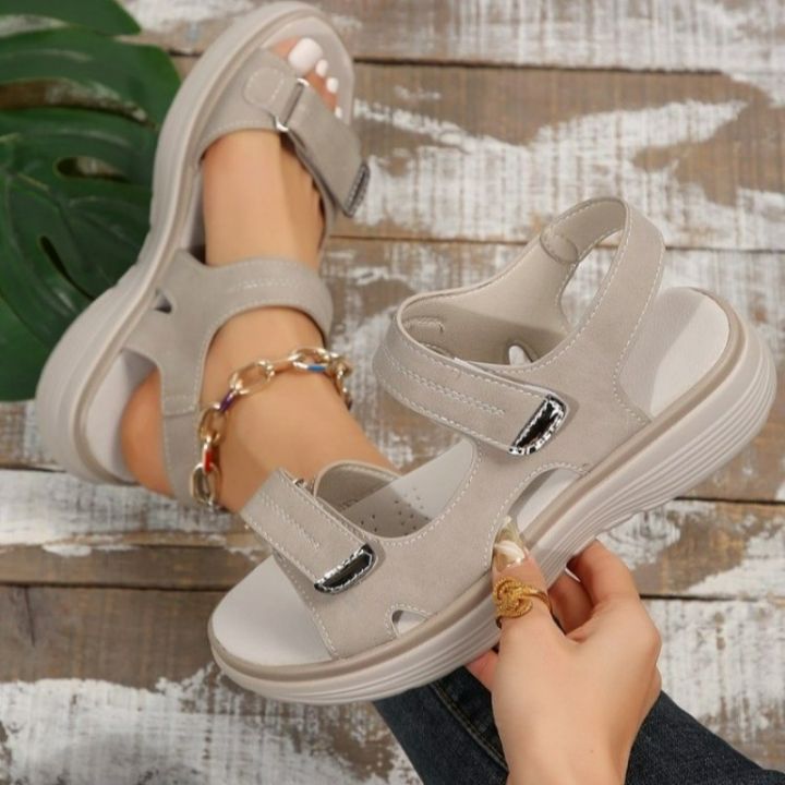 New%20Brand%20Hook%20Loop%20Sandals%20Women%20Summer%20Leather%20Light%20Leisure%20Wedge%20Platform%20Shoes%20Blue%20Girls%20Outside%20Anti-slide%20Apricot%2042%20-%20Image%204