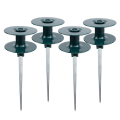 4 Pack Hose Guide On Zinc Spike Garden Hose Guide With Metal Spike Garden Hose Guide Spikes ABS+Zinc Alloy.