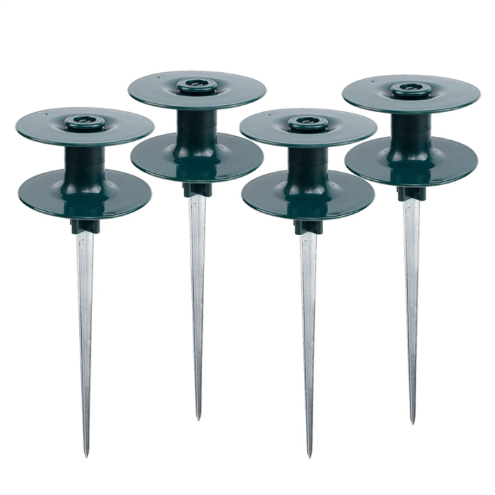 4 Pack Hose Guide On Zinc Spike Garden Hose Guide With Metal Spike Garden Hose Guide Spikes ABS+Zinc Alloy