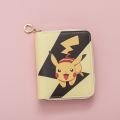 Pokemon Pikachu PU Short Zipper Wallet Cartoon Printing Kawaii Storage Bag Students Coin Purse Small Card Holder Birthday Gifts. 