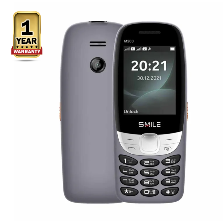 Smile M200 Classic Dual Sim Feature Phone 2.4" Big Display Bright Torch 2400mAh Big Battery Feature Phone