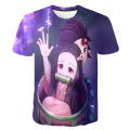 Summer short-sleeved Anime Demon Slayer T Shirt Kamado Nezuko Costume dress up Men's T-Shirt Kamatari Tanjiro T-Shirt. 