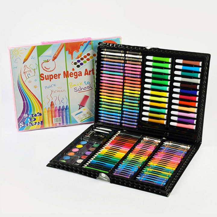 168 Pcs Art Set Watercolor Markers Crayons Water Pen Drawing Set Artist Painting Tools For Boys Girls Kids Birthday Gifts minghao