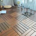 Outdoor Flooring Wooden Flooring Puzzle Interlocking Balcony Flooring Interlocking Deck Tiles for Outside Garden Balcony Walkway Indoor.