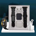 T55 Plus Pro Max Bluetooth Calling Smartwatch with Free 2 Pair belts and Wireless Bluetooth Earphone.