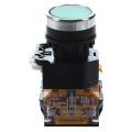 22mm NC Red Mushroom Emergency Stop Push Button Switch 600V 10A ZB2-BE102C & LA38-11/203 Push Button Momentary Heavy Duty Power Press Switch Green. 