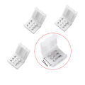 Universal 10mm 3-Pin LED Strip Connector for WS2812B/SK6812 Compatible, Gapless & Screwless, High-Quality Lighting Extension Terminal. 
