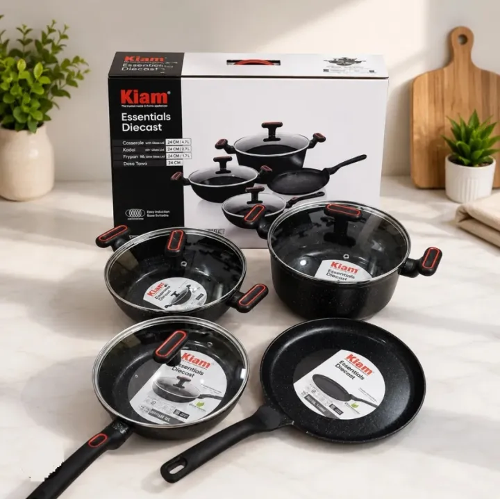 Kiam%20Non%20Stick%207%20Pcs%20Cookware%20Set%20For%20Superior%20Release%20-1Pc%20Casserol,%201Pc%20Fry%20pan,%201Pc%20Karai%20and%201Pc%20Milk%20pan%20with%203%20lids%20-%20Image%206