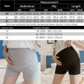 Women Maternity Leggings Lace Trim Short Length Adjustable Waist Soft Breathable Safety Pants Mommy Pregnancy Clothes Ropa Mujer.