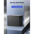 Timed Lock Box with Timer Black Lock Container Self-Controlled Time Release Safety Locker. 