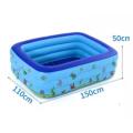 Kids Inflatable Pool High Quality Children's Home Use Paddling Pool Large Size Inflatable Square Swimming Pool For Baby. 