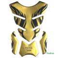 Universal Fuel Tank Pad Protector Sticker For All Motorcycle- Fire-Gold.