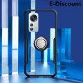 For Xiaomi 12X Case Magnetic Transparent Clear Armor Ring Shockproof Case for Xiaomi Mi 12X Back Cover.