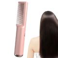 Comb Straightener For Women Electric Hair Straightening Comb Rechargeable Portable Brush Hot Comb Hair Straightener For Women. 