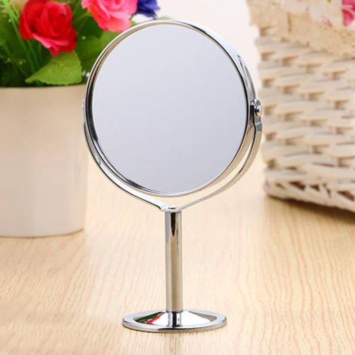 Magnification%20Makeup%20Mirror%20360%20Rotating%20Professional%20Desktop%20Cosmetic%20Metal%20Mirror%20Double%20Sided%20Magnifier%20Swivel%20Desktop%20Makeup%20-%20Image%202
