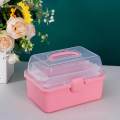 Home Storage Boxes 3 Layer Compartments 7.87'' x 5.91'' x 5.12''. 
