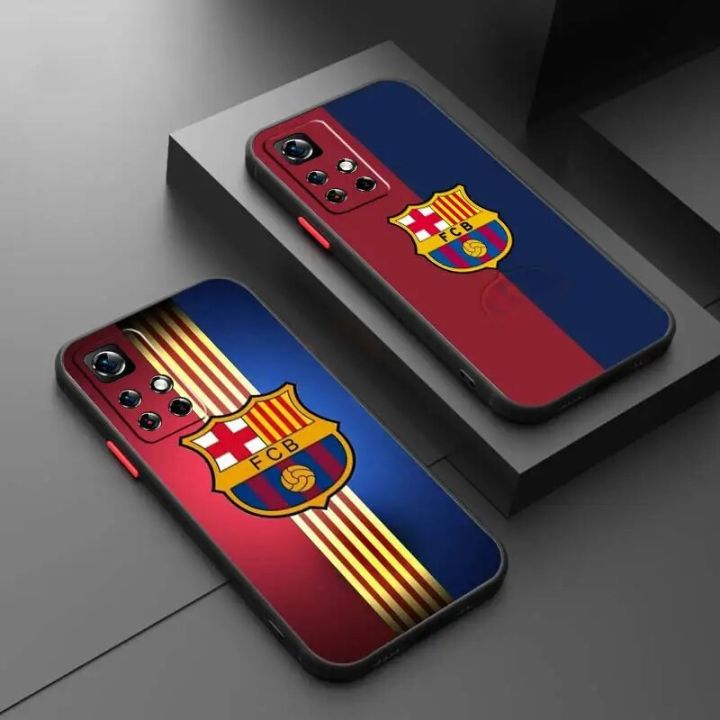 Custodia Per Xiaomi Redmi Note 12 5G – FC Barcellona – Fondo Blaugrana Trasparente – Silicone Flessibile Con Licenza Ufficiale - 3