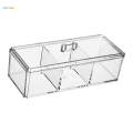 Clear Organizer Desk Makeup Holder Storage Organizer Box Storage Bins for Crafts Dresser.