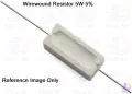 10Pcs 5Watt 0.1 Ohm WIREWOUND 5W 0.1 Ohm Ceramic Cement Power Wirewound Resistor 0.1 Ohm 5Watt Wire Wound 2Pin Leads Fixed Cement Resistor 5% Tolerance. 