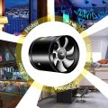 2800RPM Mini Extractor Metal 4 6 8 Inch Pipe Air Ventilator Toilet Wall Fan Low Noise Kitchen Air Ventilator for Bathroom Toilet.