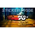 Sticker For Bike | K&N Fiery (Stylish) | Best Quality Sticker For Bike Decal And Decoration ( Sticker_Mode ).