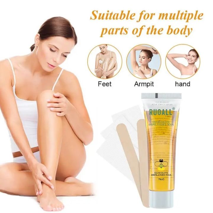 Sugaring%20Hair%20Removal%20Sugar%20Wax%20Kit%20Wax%20Hair%20Removal%20For%20Women%20All%20Skin%20Types%20At%20Home%20Waxing%20Kit%20With%2075g%20Sugar%203%20Wax%20Strips%20-%20Image%202