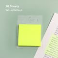 【Factory-direct】 Panda Online 50 Sheets Transparent Multicolor PET Sticky Notes Waterproof Stickys Memo Messages Post it Notes. 