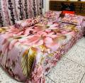 Premium King Size 3D Design Bed Sheet. 