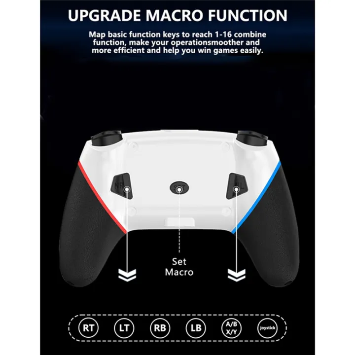 For%20Android%20PC%20360%20Steam%20TV%20Box%20Switch%20Wireless%20Bluetooth%20Multifunction%20Convenient%20Practical%20Gamepad,%20White%20Easy%20to%20Use%20-%20Image%2010