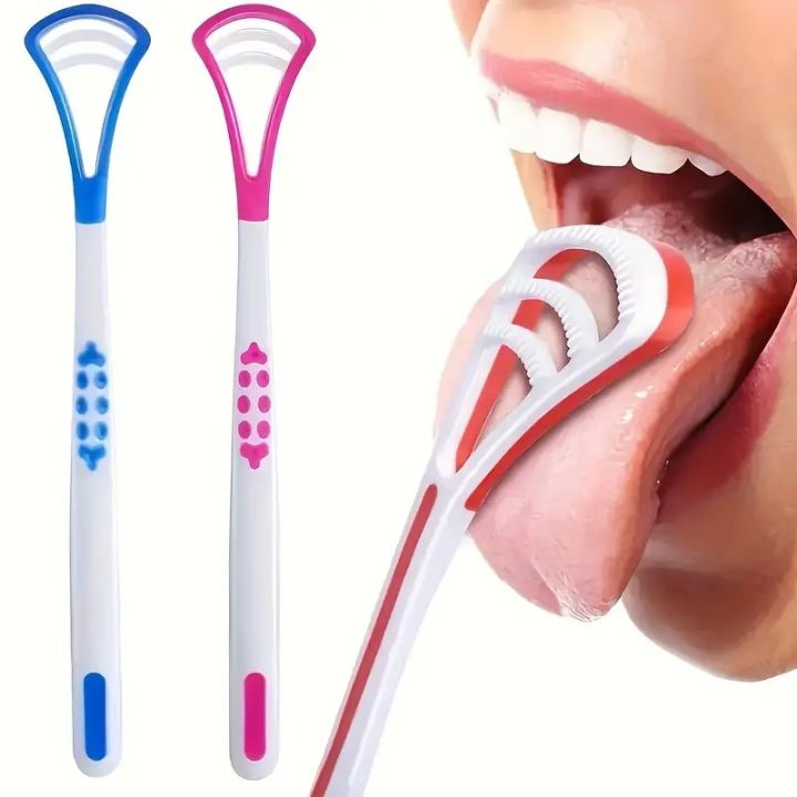 Professional Plastic Random Tounge Cleaner Scraper Care - 1 Pcs