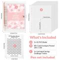 100 Envelopes Money Saving Challenge Binder, Money Saving Binder with Laminated $5050  Sheet & Pre-numbered Pockets. 