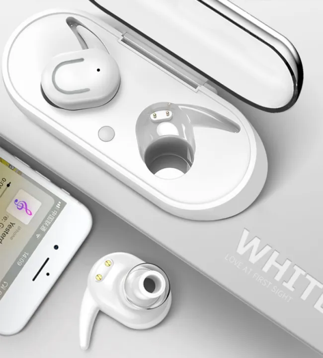 B2 TWS wireless bluetooth headset stereo sports Earphone LED lighting binaural call Headphone Simple Fidelity design