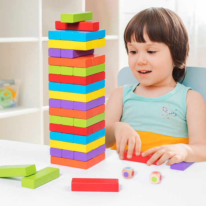 Stacking tall pumping blocks, stacking large numbers, children's early education, intellectual pumping, stacking, board game toys