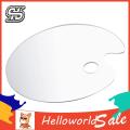 New HelloWorld Acrylic Color Palette Tranparent Thumb Hole Deign Clear Oil Painting Color Plate. 