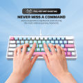 FANTECH ATOM X63 MK611 MECHANICAL GAMING KEYBOARD AME EDITION WHITE & BLUE.