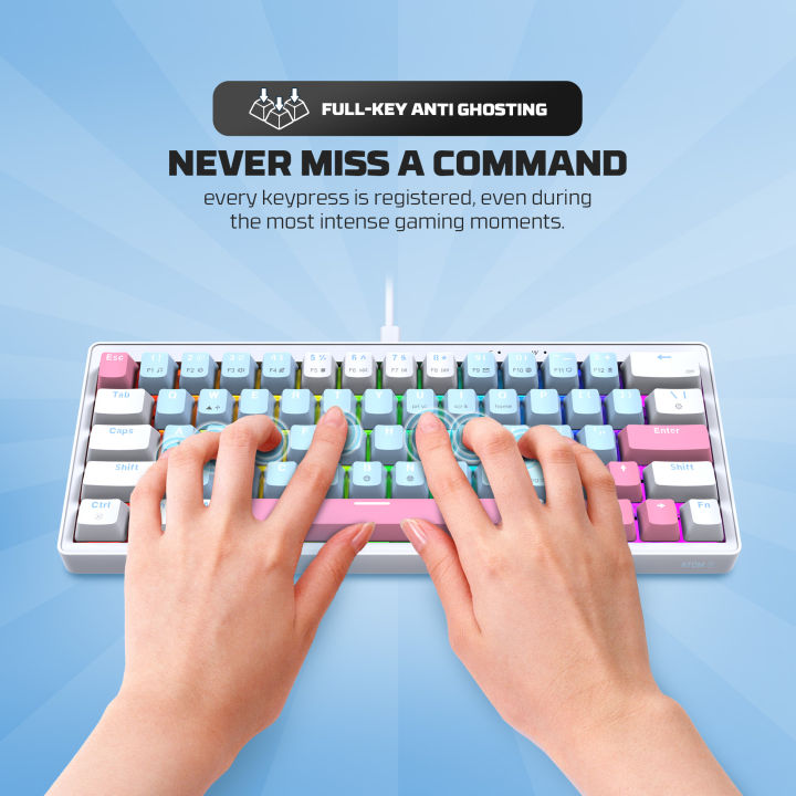 FANTECH%20ATOM%20X63%20MK611%20MECHANICAL%20GAMING%20KEYBOARD%20AME%20EDITION%20WHITE%20&%20BLUE%20-%20Image%204