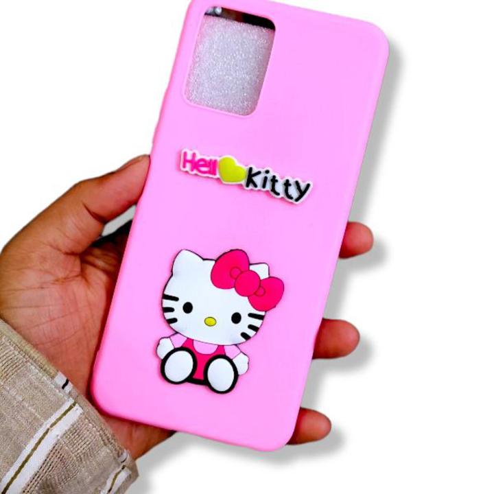Vivo Y21/Vivo Y21S Mobile Cover Premium Soft Silicon 3D Sticker Back Ladies Case