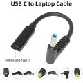 USB 3.1 Type C USB C Laptop Charger Power Adapter Converter USB Type C Female to 4.0*1.35 5.5*2.5 4.5*3.0 4.0*1.7mm Dc Plug Jack. 