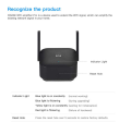 Xiaomi Mi Pro 300Mbps Dual-Antenna 2.4G Wireless WiFi Extender - High-Speed Range Amplifier - BLACK. 