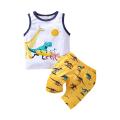 Baby Kids Boys Shorts Set, Sleeveless Tank Top with Shorts Summer Outfit. 