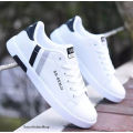 Sneakers White Color Shoes Casual Lace-up Winter and Summer Men's Shoes - Shoes - ছেলেদের জুতা - সু জুতা - Shoes.