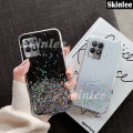 Phone case Realme Narzo 50 Back cover Full Stars Moon Starry Sky Transparent Bling Sequins Soft Back cover for Realme Narzo 50 cases. 