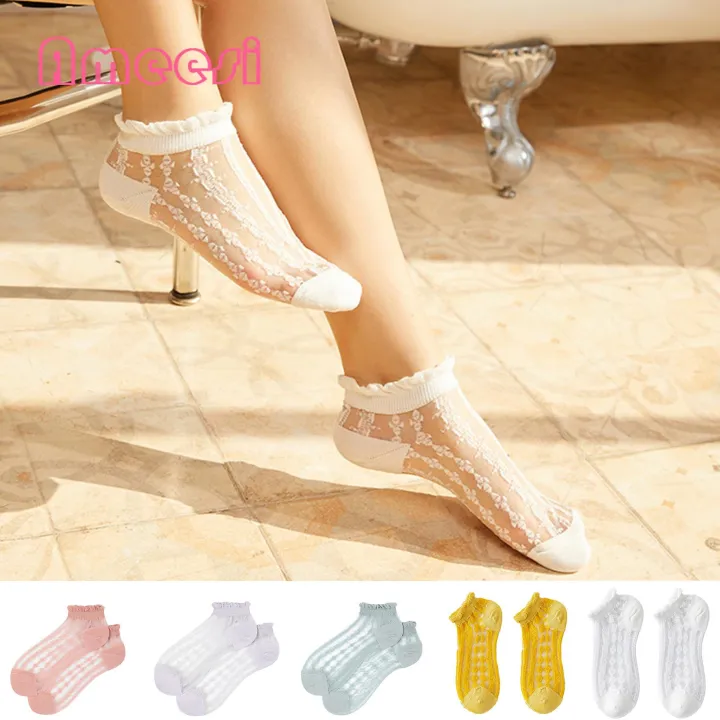 Ameesi%20Ankle%20Socks%20Non-slip%20Short%20Tube%20Summer%20Socks%20Girl%20Mesh%20Socks%20-%20Image%207